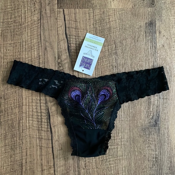 Hanky Panky low rise Diamond Thong in peacock print NWT - Picture 10 of 10
